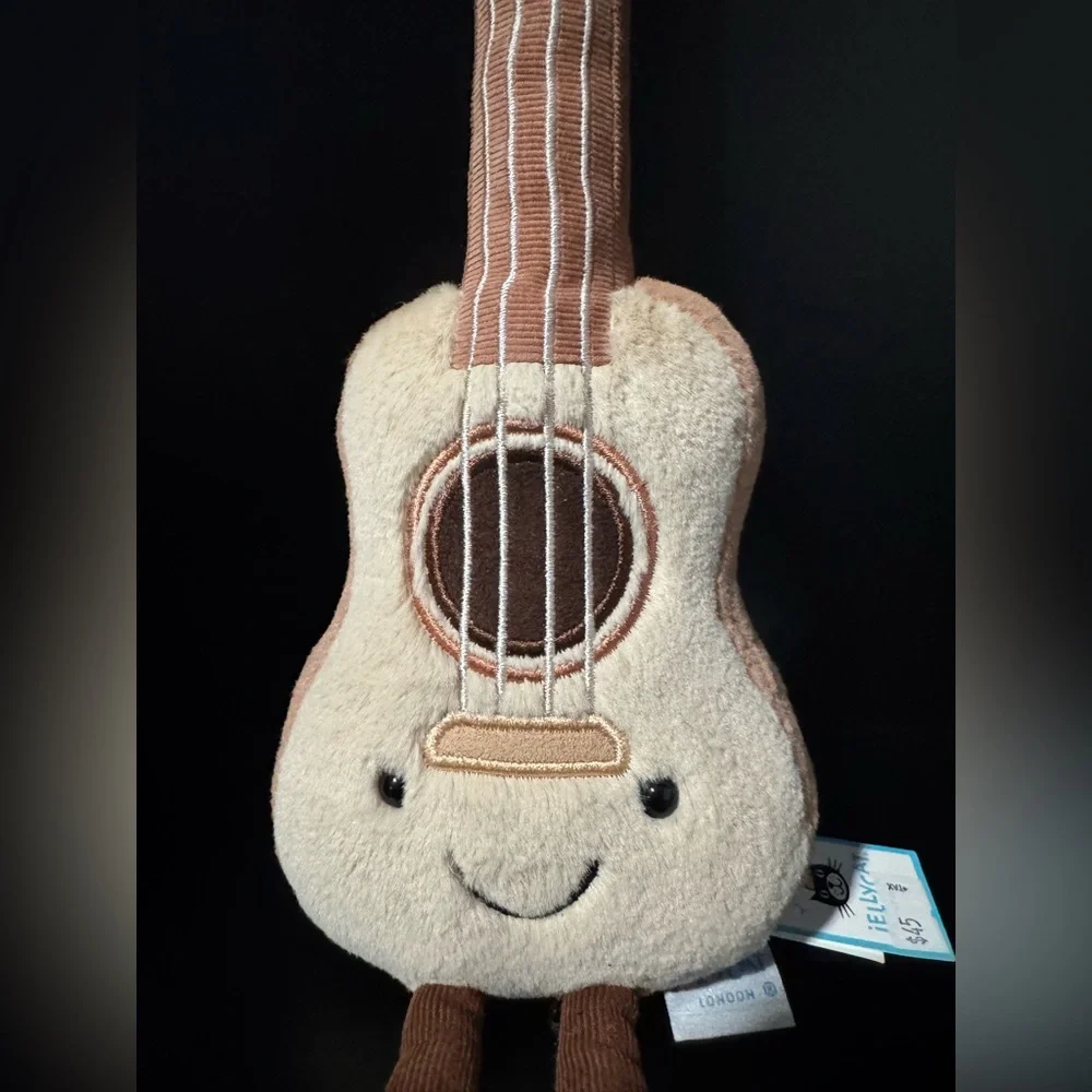 Jellycat Amuseables Ukulele RARE 16” Limited Collectable Great Gift NWT - Picture 3 of 11